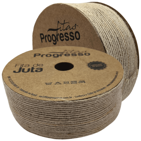 Fita de Juta Natural 35mm Com 10 Metros JT009 Progresso