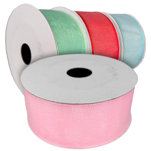 Fita de Organza Decorativa 38mm Com 10 Jardas FTD26 Newz
