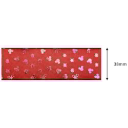Fita de Organza Decorativa 38mm Com 10 Jardas FTD33 Newz