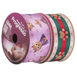 FITA DECORATIVA PROGRESSO ECF 009TR PETS 38MM COM 10 METROS FITA DECORATIVA PROGRESSO ECF 009TR PETS 38MM COM 10 METROS