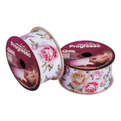 Fita Gorgurão Decorativa 38mm EGL 009TR 10 Metros Progresso Fita Gorgurão Decorativa 38mm EGL 009TR 10 Metros Progresso