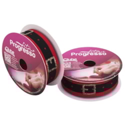 Fita Gorgurão Estampada 38mm Cinto Papai Noel c/10 Metros Progresso Fita Gorgurão Estampada 38mm Cinto Papai Noel c/10 Metros Progresso