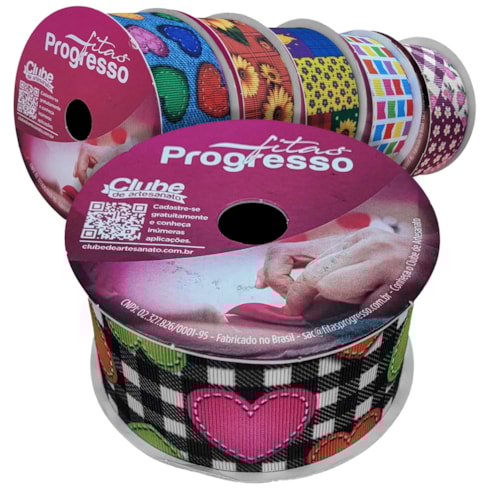 Fita Gorgurão Festa Junina 38mm EGP 009TR Com 10 Metros Progresso
