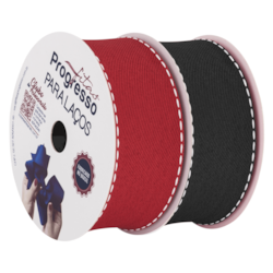 FITA PARA LAÇO 38MM JTP 009 JEANS PESPONTADO COM 10 METROS PROGRESSO FITA PARA LAÇO 38MM JTP 009 JEANS PESPONTADO COM 10 METROS PROGRESSO