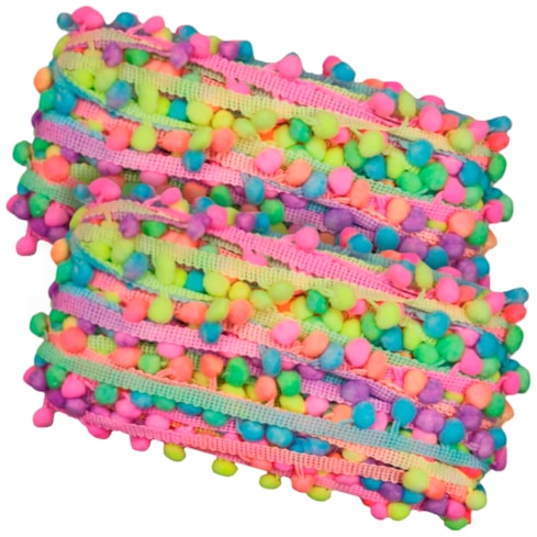 Fita Pompom Carnaval 20mm Com 25 Metros Multicor 2 NYBC