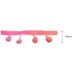 Fita Pompom Carnaval 20mm Com 25 Metros Multicor 2 NYBC Fita Pompom Carnaval 20mm Com 25 Metros Multicor 2 NYBC