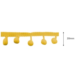 Fita Pompom Colorida Carnaval 20mm Com 25 Metros NYBC