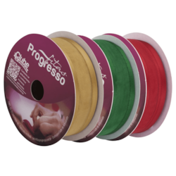 Fita Voal Com Cetim Progresso ZC003 15MM Com 10 Metros Fita Voal Com Cetim Progresso ZC003 15MM Com 10 Metros