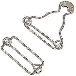 Fivela com Passador 101/103 Latão Niquelado c/1000 Unidades Eberle  Fivela com Passador 101/103 Latão Niquelado c/1000 Unidades Eberle