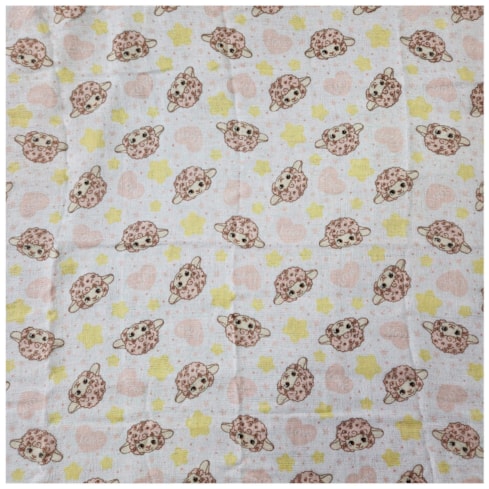 Fralda Dupla Ovelha 70cm x 70cm 100% Algodão Dohler