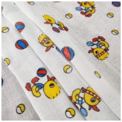 Fralda Dupla Patinho 70cm x 70cm 100% Algodão Dohler