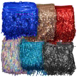 Franja de Paetê Carnaval 20cm Com 9 Metros Ref 152861 Sanding