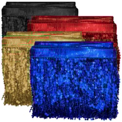 Franja de Paetê Elástica Carnaval 20cm Com 9 Metros Ref 01 NYBC Franja de Paetê Elástica Carnaval 20cm Com 9 Metros Ref 01 NYBC