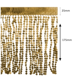Franja de Paetê Elástica Carnaval 20cm Com 9 Metros Ref 01 NYBC Franja de Paetê Elástica Carnaval 20cm Com 9 Metros Ref 01 NYBC
