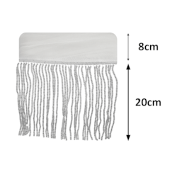 Franja de Paetê Tule Carnaval 20cm com 9 Metros Ref 03 NYBC