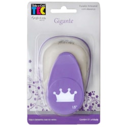 FURADOR DE PAPEL GIGANTE - COROA - TOKE E CRIE FURADOR DE PAPEL GIGANTE - COROA - TOKE E CRIE