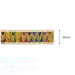 Galão Metalizado Carnaval 40mm Com 20 Metros Ref 67 NYBC Galão Metalizado Carnaval 40mm Com 20 Metros Ref 67 NYBC