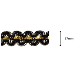 Galão Passamanaria 17mm Com 20 Metros GA381B Mantovani