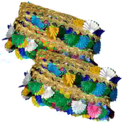 Galão Passamanaria Carnaval 40mm Com 13,7 Metros Ref 152449 Sanding