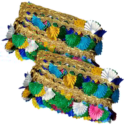 Galão Passamanaria Carnaval 40mm Com 13,7 Metros Ref 152449 Sanding