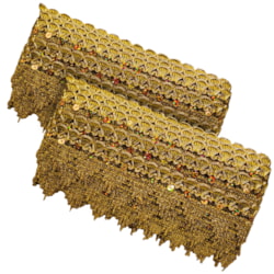 Galão Passamanaria Carnaval 45mm Com 13,7 Metros Dourado Ref 152978 Sanding