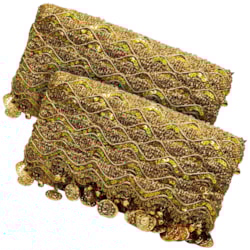 Galão Passamanaria Carnaval 60mm Com 13,7 Metros Dourado Ref 153296 Sanding