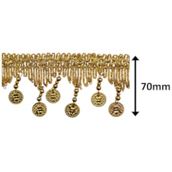 Galão Passamanaria Carnaval 70mm Com 13,7 Metros Ref 152259 Sanding