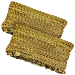 Galão Passamanaria Carnaval Dourado 40mm Com 13,7 Metros Ref 153294 Sanding