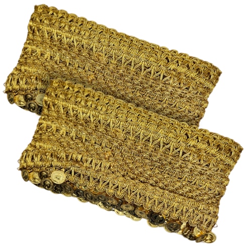 Galão Passamanaria Carnaval Dourado 40mm Com 13,7 Metros Ref 153294 Sanding