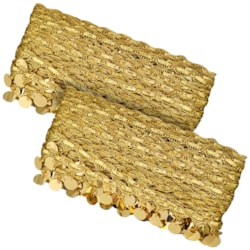 Galão Passamanaria Metalizada Carnaval 30mm Com 13,7 Metros Ref 151187 Sanding