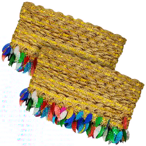 Galão Passamanaria Metalizada Carnaval 50mm Com 13,7 Metros Ref 151717 Sanding