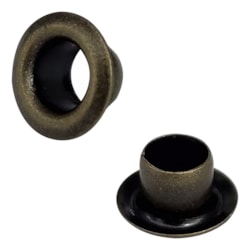 Ilhós Baixo Sem Arruela 108/45 Latão Ouro Velho Com 1000 Unidades Eberle Ilhós Baixo Sem Arruela 108/45 Latão Ouro Velho Com 1000 Unidades Eberle