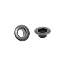 Ilhós Baixo Sem Arruela - 112/48 (120.060.050.L) - Latão - Grafite - 1000un - Eberle Ilhós Baixo Sem Arruela - 112/48 (120.060.050.L) - Latão - Grafite - 1000un - Eberle