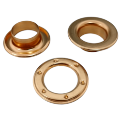 Ilhós c/ Arruela Nº 3 IL.3.L Latão Dourado Total c/ 200Unid Eberle Ilhós c/ Arruela Nº 3 IL.3.L Latão Dourado Total c/ 200Unid Eberle