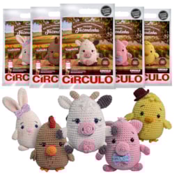 Kit Amigurumi Coleção Fazendinha Círculo