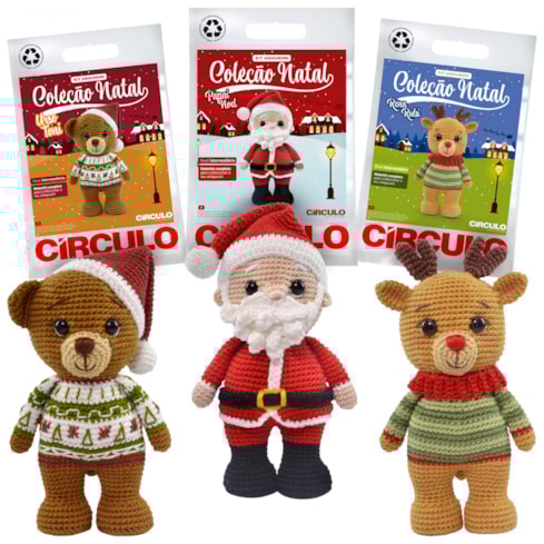 Kit Amigurumi Natal Coleção 2025 Círculo