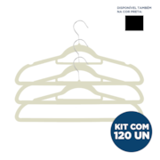 Kit Cabide de Veludo - Slim - Adulto - com 120un - VMH Kit Cabide de Veludo - Slim - Adulto - com 120un - VMH