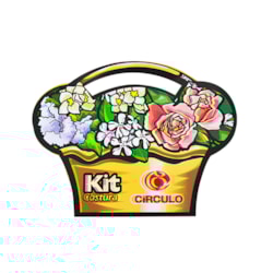 Kit Costura - Cestinha de Agulhas e Passador de Linha - Círculo Kit Costura - Cestinha de Agulhas e Passador de Linha - Círculo