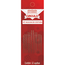 KIT DE AGULHA PARA COSTURA CIRCULO COM 4 TAMANHOS KIT DE AGULHA PARA COSTURA CIRCULO COM 4 TAMANHOS