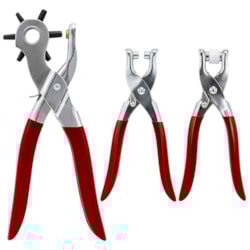 Kit de Alicates Para Ilhós Com 3 Peças Mantovani Kit de Alicates Para Ilhós Com 3 Peças Mantovani