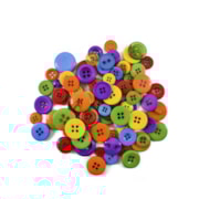 Kit de Botões Divertidos Coloridos - Tamanhos e Cores Variados - 20gr - Círculo Kit de Botões Divertidos Coloridos - Tamanhos e Cores Variados - 20gr - Círculo
