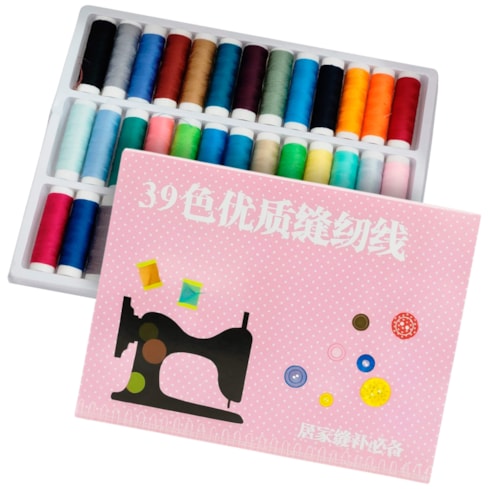 Kit de Linhas Para Costura 39 Cores Mantovani