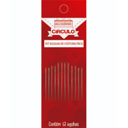 KIT FACIL DE AGULHA PARA COSTURA CIRCULO COM 3 TAMANHOS KIT FACIL DE AGULHA PARA COSTURA CIRCULO COM 3 TAMANHOS