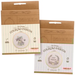 Kit Para Bordado Ponto Cruz Coleção de Páscoa 2026 Círculo