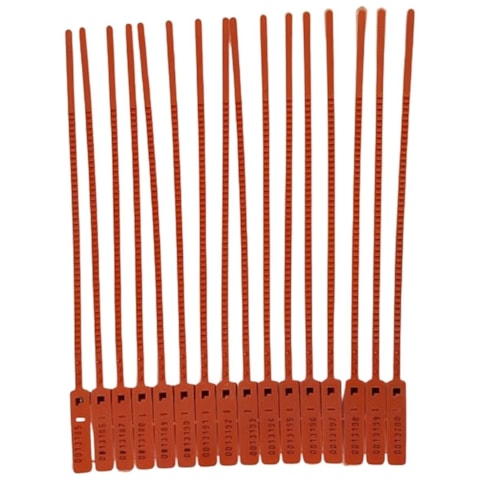 Lacre Numerado Sequencial 23cm Com 100 Unidades Importado