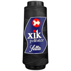 Linha de Costura Para Máquina 120 Preta Com 2000 Jardas Setta Linha de Costura Para Máquina 120 Preta Com 2000 Jardas Setta