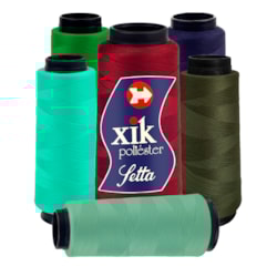 LINHA DE COSTURA PARA MÁQUINA SETTA 120 COLORIDA COM 2000 JARDAS