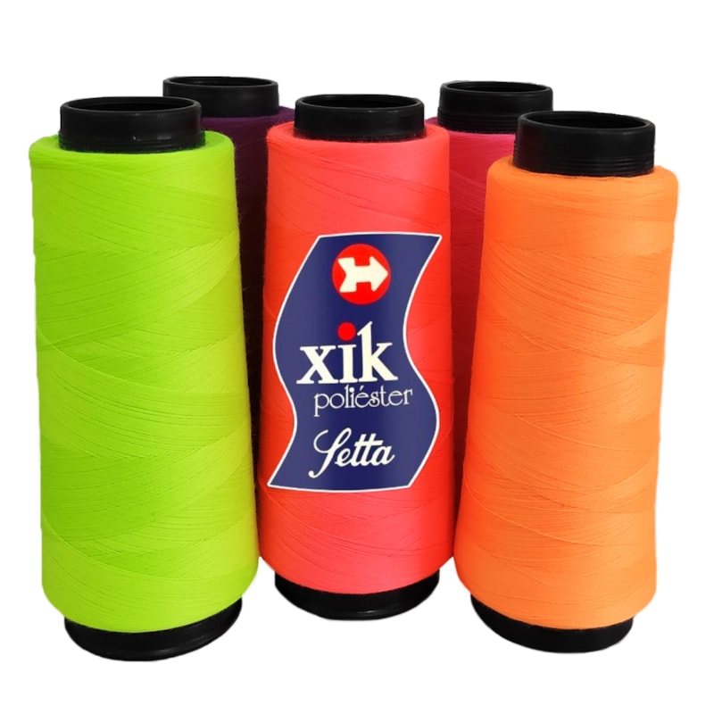 Linhas Para Maquina De Costura LINHA DE COSTURA PARA MÁQUINA RETA SETTA 120 COM 2000 JARDAS CORES C?TricôS