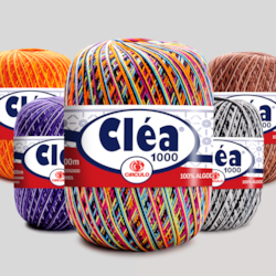 Linha de Crochê - Cléa 1000 - Cores Mesclas - 1000 metros - 100% Algodão - Círculo Linha de Crochê - Cléa 1000 - Cores Mesclas - 1000 metros - 100% Algodão - Círculo