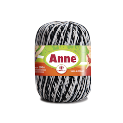 Linha de Crochê e Tricô - Anne 500 - Cores Mesclas - 500 metros - 100% Algodão - Círculo